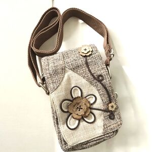 Boho Floral Crossbody Bag NWT